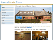 Tablet Screenshot of bramhallbaptist.co.uk